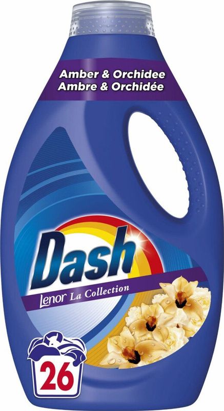 Dash - Vloeibaar Wasmiddel - Witte en Gekleurde Was - Amber & Orchidee - 26 Wasbeurten
