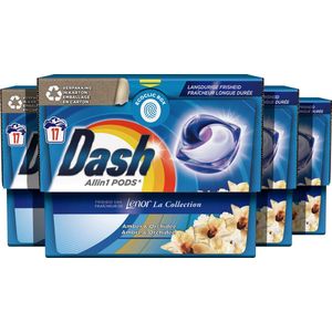 Dash All in 1 Pods - Amber & Orchidee - Waspods - 4 x 17 Wasbeurten Voordeelverpakking