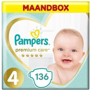 Pampers - Premium Care - Maat 4 - Maandbox - 136 stuks - 9/14 KG