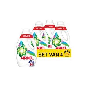 4x Ariel Vloeibaar Wasmiddel Color 44 Wasbeurten 1540 ml