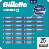 Gillette Mach 3 Scheermesjes - Voor Mannen - 25 stuks