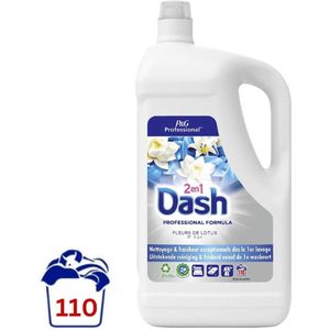 Dash Professional wasmiddel 2-in-1 lotus en lelie, fles van 4,95 l - 8006540995860