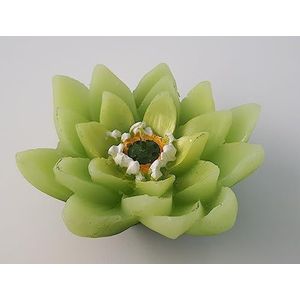 Groene Lotus Bloem Kaars 9 cm