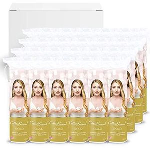 COTTON SOUND GOLD Make-up Remover Pads, 24 verpakkingen x 120 stuks, 100% katoen, geschikt voor de gevoelige huid, ideaal voor het verwijderen van make-up, gladde kant en reliëfzijde, gemaakt in