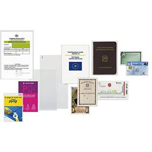 Favorit 400102317 U-envelop met opening boven 6 x 10 cm, transparant, 100 stuks