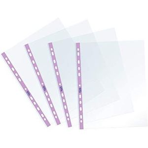 Favorit, Enveloppen, geperforeerd, 25 stuks, 22 x 30 cm, pastelpaars, transparant en glanzend, hoge dikte