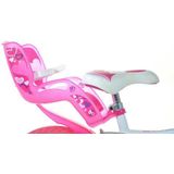 Dino kleines Herz 16 Zoll 31 cm Mädchen Knijprem Weiß/Pink