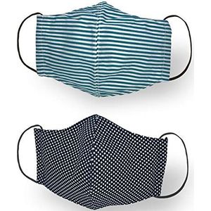 Maskerset - Witte Voering - 100% Katoen - Dubbellaags - 2 Stuks