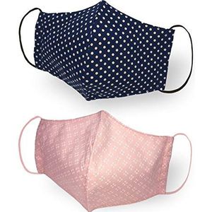 Kanguru Green Mask, mondmaskers 2-laags mondbescherming stof, 100% katoen, wasbaar, herbruikbaar, voor volwassenen, 2 stuks, 23 x 14 cm
