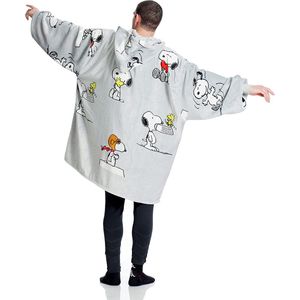 Kanguru - Snoopy - Hoodie Deken - Draagbaar Fleece - 95x95 cm