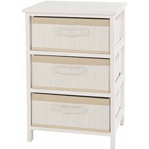 Bizzotto Gemma Commode, 3 laden, bamboe, zwart