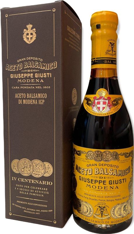 Giuseppe Giusti - Aceto Balsamico - 1 Fles van 250ml - 4 Gouden Medailles