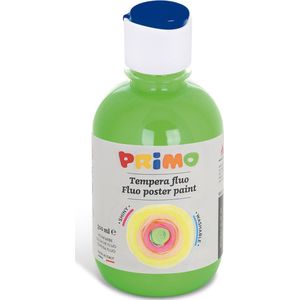 Primo kant-en-klare FLUO plakkaatverf, fles 300 ml met stroomregelingsdop heldergroen