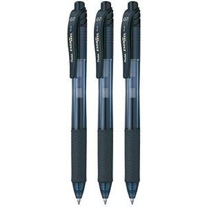 Pentel - Energel X - Rollerbalpen - Zwart - 3 Stuks