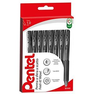 Pentel BX440 Feel-it Wow balpen 1,0 mm 8 zwart