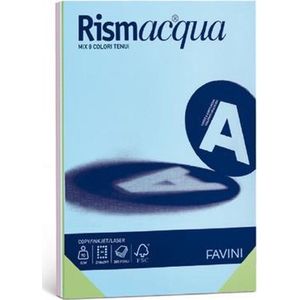 Favini - Rismacqua - A4-papier - 300 Vellen - 5 Pasteltinten - 90 g/m²