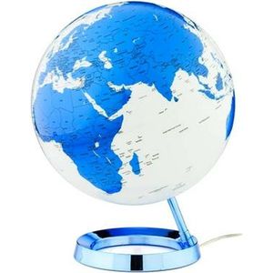 Globe Bright HOT blue 30cm diameter kunststof voet met verlichting NR-0331F7N5-GB