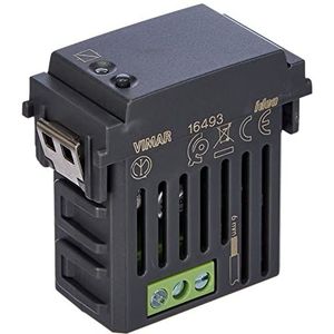 Vimar Idea 16493 IoT VIEW draadloze activator met relaisuitgang NO 16 A, lokale en afstandsbediening, dual-technologie op Bluetooth 5.0 en Zigbee 3.0