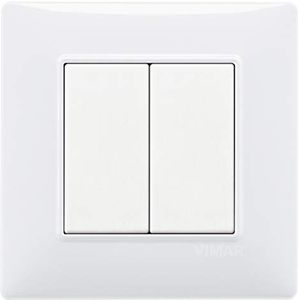 Vimar 0K03925.04 Plana draadloze en batterij-aangedreven besturingskit VIEW draadloze standaard Bluetooth compleet met houder, knoppen, 2M plaat