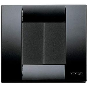 Vimar 0K03925.09 Idea besturingsset, draadloos, werkt op batterijen, VIEW Wireless Bluetooth Standaard compleet met houder, knoppen, 2 m plaat