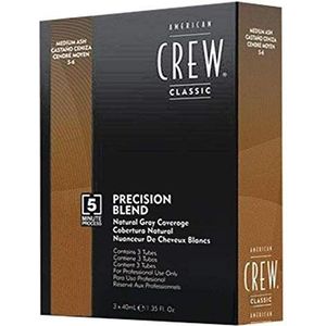 AMERICAN CREW Precision Blend Natural Gray Coverage 3x40ml 5-6 Medium Ash