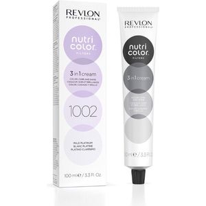Revlon - Haarverf Nutri Color Filters 3 in 1 Cream - 1002 Pale Platinum - Ammoniakvrij - Voor alle haartypes