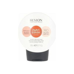 Revlon Professional - Nutri Color Filters 3 in 1 Crème Nr. 740 - Medium Blond Koper Intensief Haarverf 240 ml Bruin