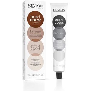 Revlon Professional - Nutri Color Filters 3 in 1 Crème Nr. 524 - Irisé Koper Haarverf 100 ml Zwart