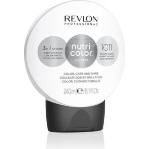 Permanent Dye Revlon Nutri Color Nº 1011 Intense Silver 240 ml