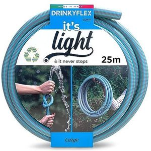 Idroeasy Drinky Flex, 25 meter, tuinslang, super licht, waterhengels, irrigatie, draaivrij