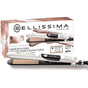 Imetec Bellissima My Pro Creativity Color Shine B22 100 Lisseur pour Cheveux Colorés, Revêtement en Tissu pour Protéger les Cheveux, Température Réglable Entre 150 et 230 °C