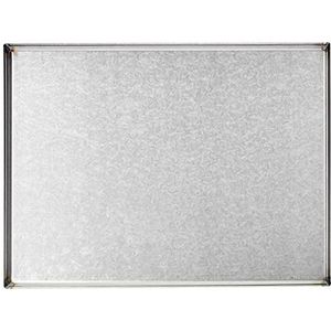 Pentole Agnelli Rechthoekige bakplaat, aluminiumplaat, zilver/zwart, 40 x 30 cm