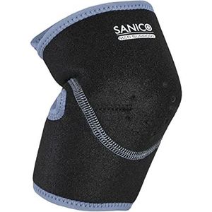 SANICO Elleboogpad, gevoerde elleboogbandage met compressie, orthopedische neopreen bandage voor stabiliteit, ontlasting, bloedcirculatie, dubbelzijdig ademend, 40 x 0,3 x 21 cm