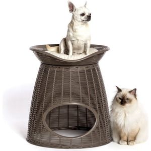 Bama - Pet Pasha - Dierenmand - Taupe - Rieten Look