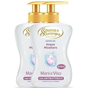 Spuma Di Sciampagna Mani & Face Vloeibare zeep voor miclair water, 2 verpakkingen – 500 ml