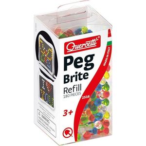 Quercetti - 2516 Refill Peg Brite - vierkant mozaïek