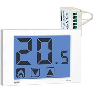 Vemer Thalos VE482600 thermostaat met touchscreen voor wandmontage met accu en afstandsbediening