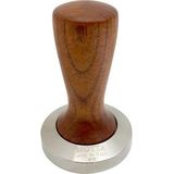 Motta Koffie Tamper Slim Hout/RVS flat base - 58 mm