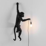 Seletti Wandlamp Monkey Hanging Black Left