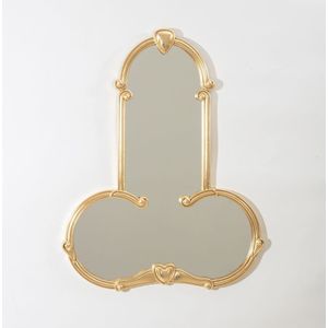 Seletti Liberty Man Spiegel 72x56 Goud