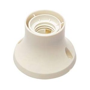 Poly Pool PP0500X lamphouder E27 wandhouder, wit
