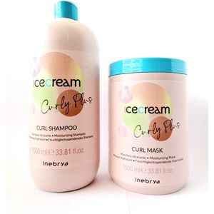Inebrya Curly Plus Duo Shampoo 1000ml + Mask 1000ml