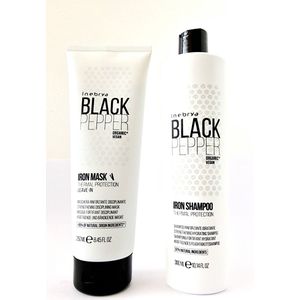 Inebrya Black Pepper Iron Duo Shampoo 300ml + Mask 250ml