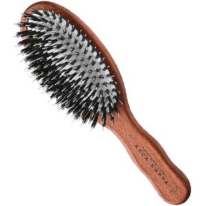 Haarborstel - Kussenvorm - Natuurrubber - Everzwijnhaar en Nylon Monofilament