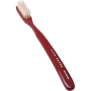 Acca Kappa Tooth Brush Vintage Medium Nylon Bristles Red