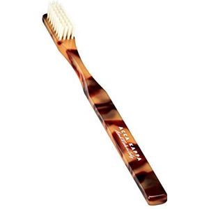 Acca Kappa Historische klassieke bruine tandenborstel medium zuiver wit varkenshaar, 21J844C