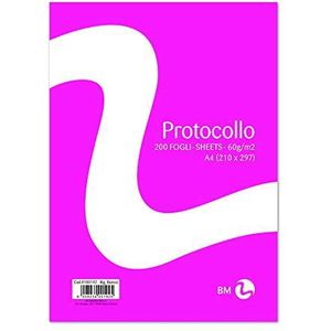 BM BeMore Papier A4 0100192, gelinieerd wit, papier 60 g/m², blister met 200 vellen