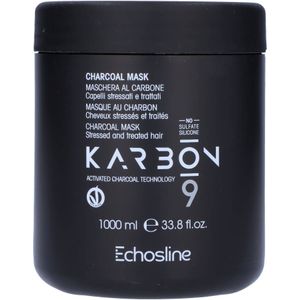 Echosline - CHARCOAL Mask - Haarmasker - Actieve Koolstof - 1000 ml