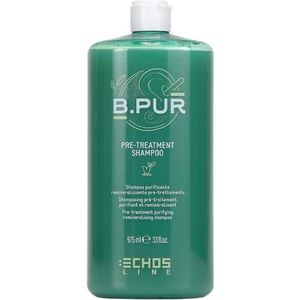 Echosline B. PUR PRE - TREATMENT SHAMPOO Dieptereinigende Shampoo voor Droog en Onhandelbaar Haar 975 ml