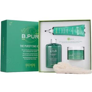 Echosline | B.Pur Purifying Kit - (Fango, Shampoo, Maschera, guanto esfoliante bio) - KIT